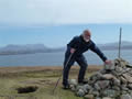 Willie on coastal wall