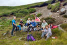 Lunch en route to Gorton Bothy