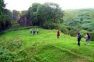 Arriving at Glengarnock Castle