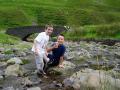 Iain and Euan IN the burn