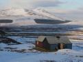 Culra Bothy looking east with The Fara behind