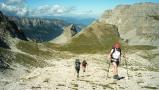 Ascending to the Bocca di Vallazza